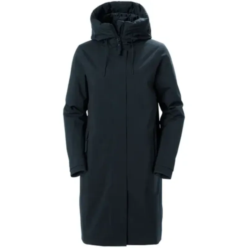 Helly Hansen Women's Victoria Mid Length Raincoat in Navy